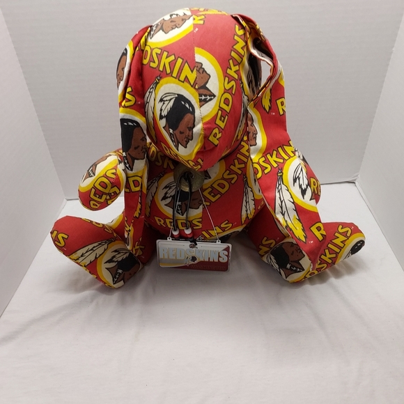 Vintage Washington Redskin Floppy Eared Stuffed Bunny W/ Forever License Plate. - Picture 2 of 10